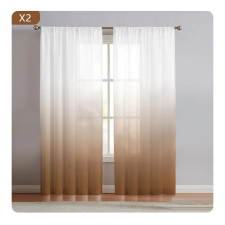 2 Paneles Függöny -Kávé színben 132x160 cm UN04758-d lakástextília