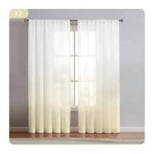  2 Paneles Függöny -Krémszín 132x241 cm UN04758-k lakástextília