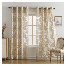 2 Paneles, Klasszikus Jacquard Átlátszó Függöny 132x213 cm, 2db LU621413-d lakástextília