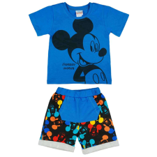 2 részes kisfiú nyári szett Mickey egér mintával - 110-es méret, kék gyerek ruha szett