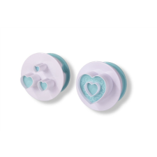 2 részes rugós különböző méretű szívek fondant kiszúró sütés és főzés