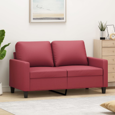  2 személyes bordó műbőr kanapé 120 cm bútor
