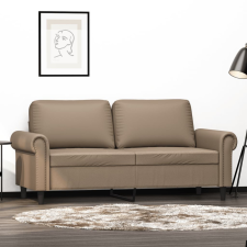  2 személyes cappuccino színű műbőr kanapé 140 cm bútor