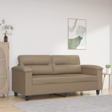  2 személyes cappuccino színű műbőr kanapé 140 cm bútor