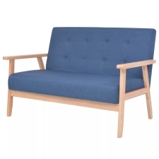  2 személyes kék szövet kanapé bútor