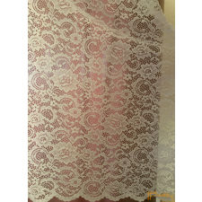  (2 szín) Kamilla klasszikus csipke függöny 285 - Fehér lakástextília