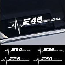  (2db) BMW E46 E90 E91 E60 E61 oldalablak matrica felirat E90 autó dekoráció