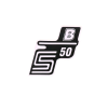 2EXTREME S50 B fehér felirat Simson S50-hez 2EXTREME Vázak, idomok, kiegészítők Matricák