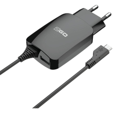 2go Netz-Ladegerät Micro-USB + 1x USB zusätz. USB Port sw (795978) mobiltelefon kellék