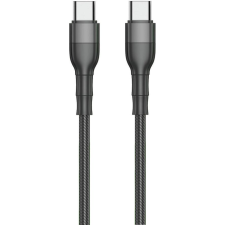 2go USB Lade-/Datenkabel Type C -> Type C  1m  Nylon schwarz (797306) kábel és adapter