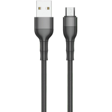 2go USB Lade-/Datenkabel USB-A - Micro-USB  1m Nylon schwarz (797303) mobiltelefon kellék