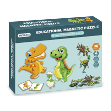  2IN1 mágneses puzzle - dínók, 95 db 321002177 puzzle, kirakós