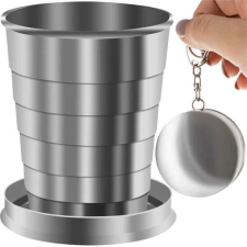  2in1 összecsukható, mini pohár és kulcstartó - max 80 ml kulcstartó