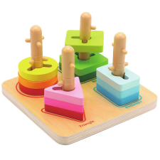 2Kids Toys Fa készségfejlesztő geometriai alakzatok és színek készségfejlesztő