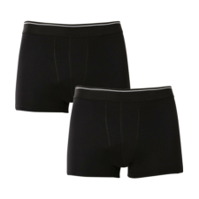 2PACK Nedeto férfi boxeralsó basic fekete (2NFC1) 4XL férfi alsó