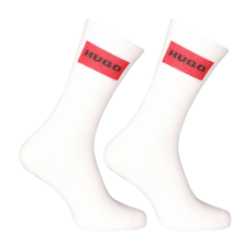  2PACK zokni HUGO magas fehér (50510640 100) L