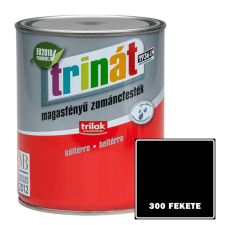  300 FEKETE - TRINÁT MAGASFÉNYŰ ZOMÁNCFESTÉK - 0,5 L zománcfesték