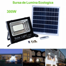  300W-os Napelemes Projektor Távirányítóval kültéri világítás