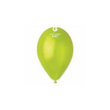 30 cm-es metál limezöld gumi léggömb - 100 db / csomag party kellék