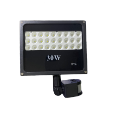  30W SMD LED PIR mozgásérzékelős Speciális reflektor fényvető hideg fehér SLIM Kültéri spotlámpa I... kültéri világítás