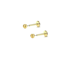  316L Arany Színű Push-in Labret Piercing - 1 pár egyéb ékszer