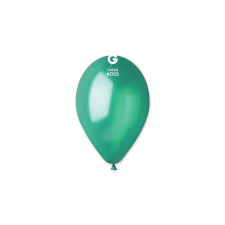 33 cm-es metál sötétzöld gumi léggömb - 100 db / csomag party kellék