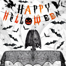 36 db-os Halloween dekoráció Metaparty, többszínű, poliészter/PVC dekoráció