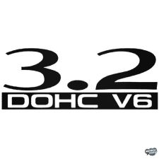  3.2 DOHC V6 - Szélvédő matrica matrica