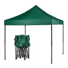  3 × 4,5 m összecsukható kerti pavilon – zöld HM-8005-Z kerti bútor