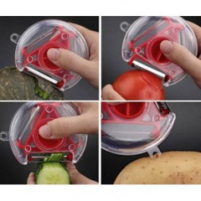  3 az 1- ben hámozó - -piros konyhai eszköz