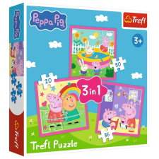 3 az 1-ben puzzle – Peppa és barátai TREFL puzzle, kirakós