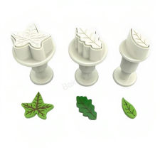 3 darabos rugós fondant kiszúró-Mini levelek sütés és főzés