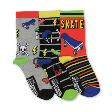 3 darabos zokni készlet gyerekeknek Skater gyerek zokni