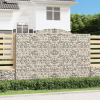  3 db íves horganyzott vas gabion kosár 300x50x200/220 cm