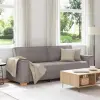  3-Fős kanapé Tópszínű 220 cm szövet