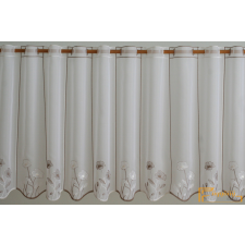 (3 méret) Hímzett vitrage függöny-Caffe latte-60cm lakástextília
