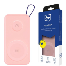 3 MK PastelUp 10.000mAh 22.5W rózsaszín power bank