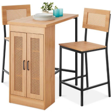  3 részes magasított étkezőgarnitúra tárolóval bútor