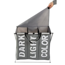 3 részes szürke szennyesszortírozó bútor