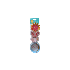  3 részes virág, nyuszi és tojás alakú süti kiszúró készlet sütés és főzés