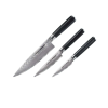  3 Samura-Damascus késből álló készlet, damasztacél, 9/12.5/20 cm, ezüst/fekete