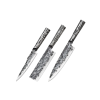  3 Samura-Meteora késből álló készlet, damasztacél VG10, 17,4/17,3/20,9 cm, ezüst/fekete