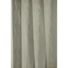  (3 szín) Hullám mintás függöny Preston 12 Fehér Ecru 290 cm+ózs lakástextília