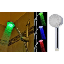 3 színben világító LED zuhanyfej csaptelep