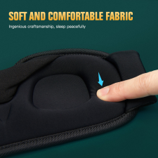  3D alvómaszk, pihentető alvásért és teljes sötétségért gyógyászati segédeszköz