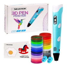  3D ceruzakészlet, 200 m-es patronok, Sablonok, Kék ajándéktárgy