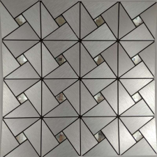  3D csempematrica ezüst gyémánt berakással 30x30cm tapéta, díszléc és más dekoráció
