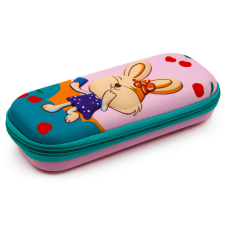  3D domború, egy cipzáros tolltartó lányoknak tolltartó