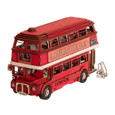  3D fa puzzle londoni emeletes busz puzzle, kirakós