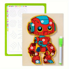 3D Fa Robot Puzzle Bónusz Tollal puzzle, kirakós